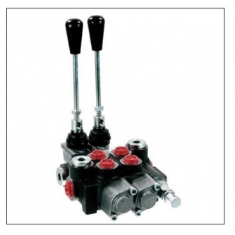2-section hydraulic distributor with a latch